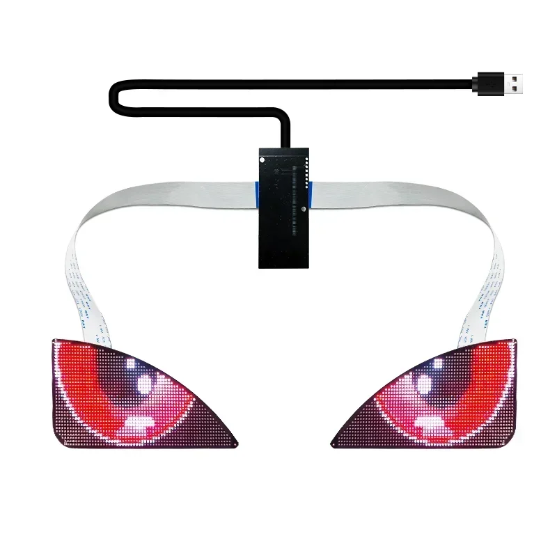 

App control programmable winking eye led display screen panel led eagle eye blinking screen for backpack bags cars clothes