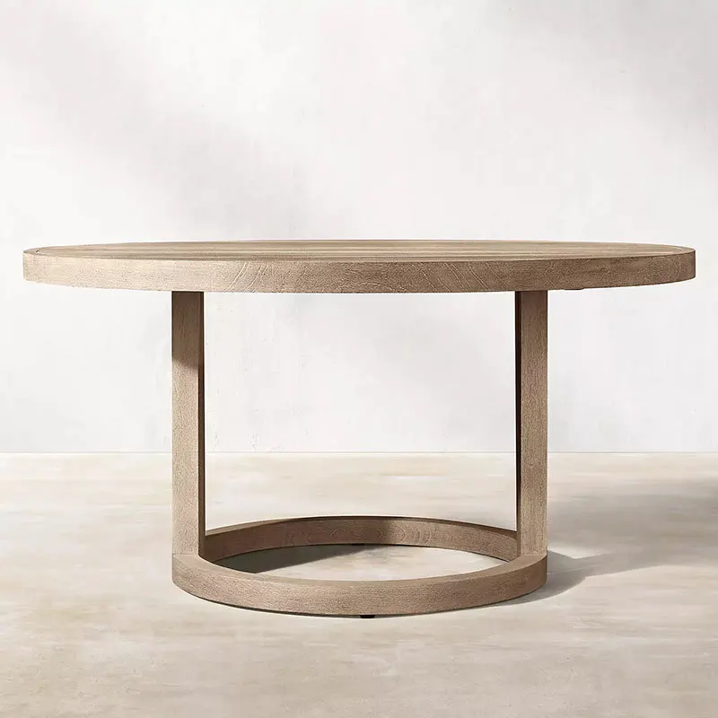 أريكة خارجية إسكندنافية مزيج فيلا فناء مضاد للتآكل من خشب الساج مقاوم للماء للحماية من الشمس والترفيه في الهواء الطلق من الخشب الصلب