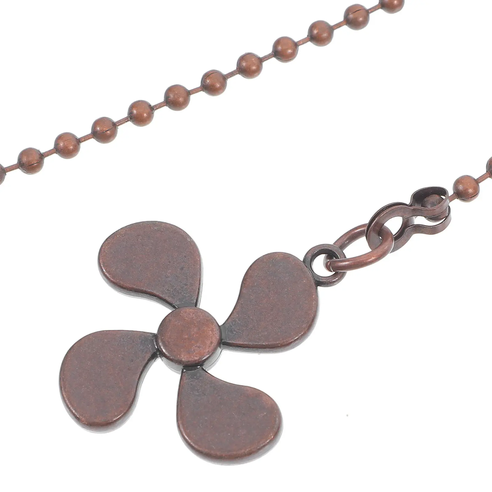 2Pcs Ceiling Fan Pull Chains Vintage Pendant Light Pull Extensions Decorative Fan Danglers Classic Home Decor Dark Brown