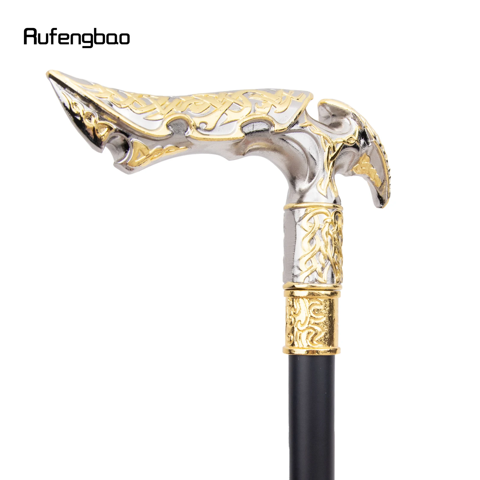 Gouden Witte Luxe Curve Bloem Wandelstok Mode Decoratieve Wandelstok Gentleman Elegante Cosplay Riet Knop Crosier 92cm