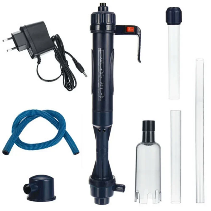 Aquarium Gravel Cleaner Electric Sand Vacuum Cleaner Kit Fish Tank Automatic Syphon Filter Pump Water Changer Extendable Tubes