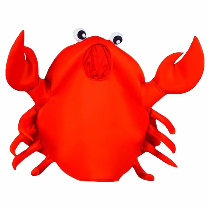 Unisex Crab Lobster Cosplay Costumes, Fato Esponja, Adereços extravagantes, Adultos e Crianças, Festa