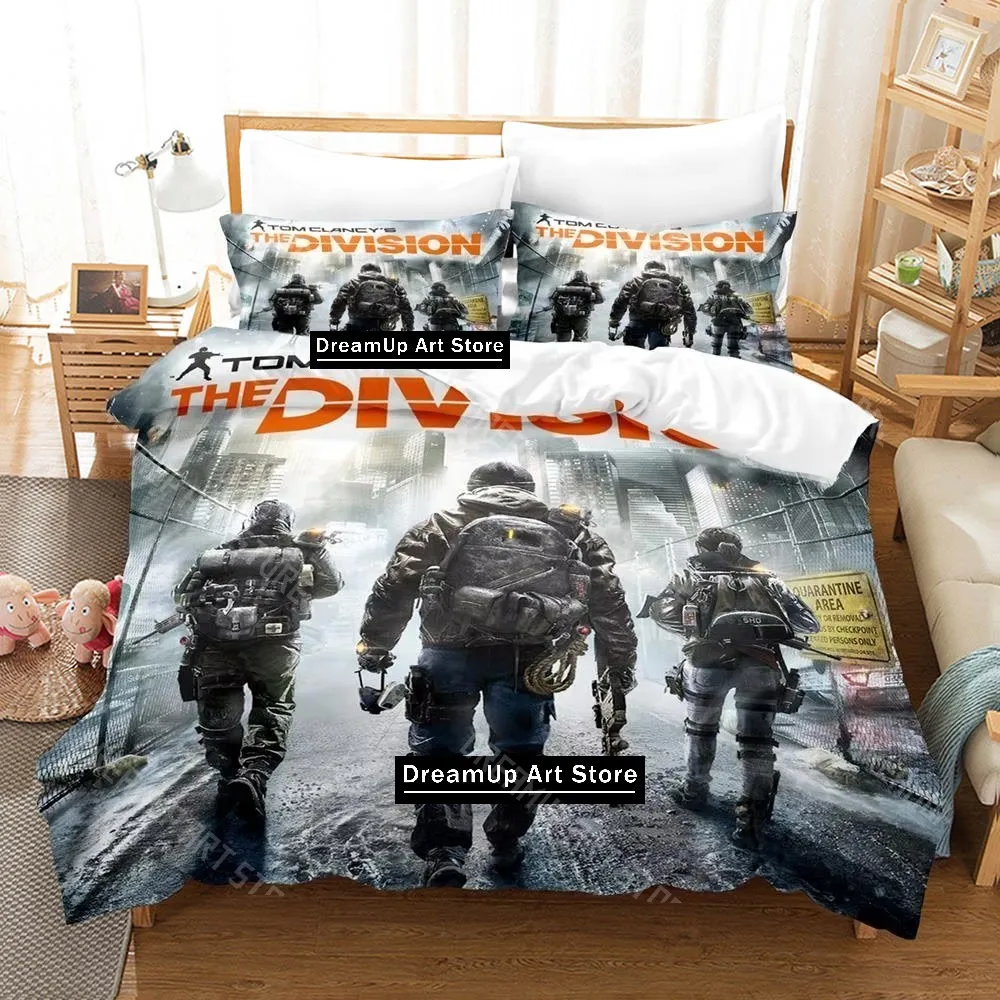 3D Printed Tom Clancy's The Division Bedding Set for Boys Girls Duvet Cover Pillowcase Twin Queen King Full Single Double Sizes