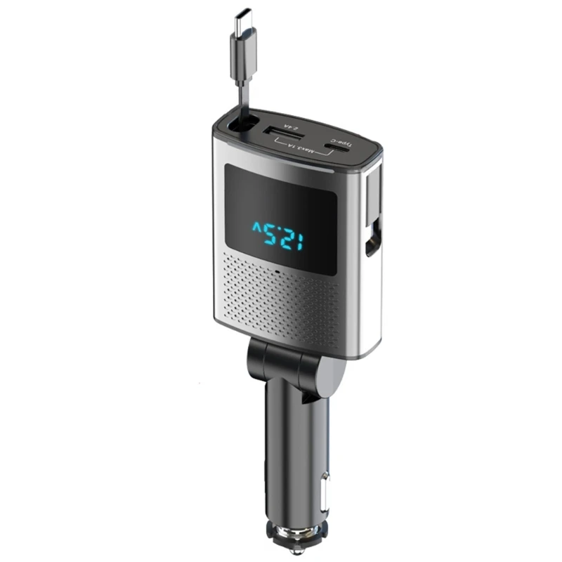 

F68B 65W USB C CAR Зарядное устройство 3 в 1 выдвижные проекты