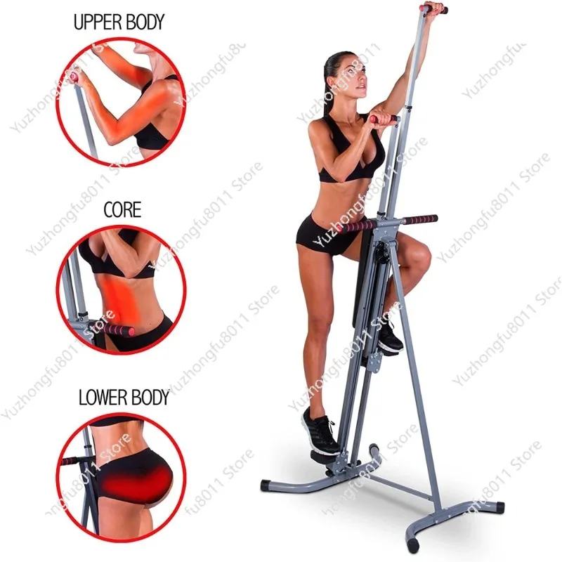 

Vertical Climber Combines Resistance Training with LCD Display Universal Home Stepper Body Building Durable Exercise Climbing