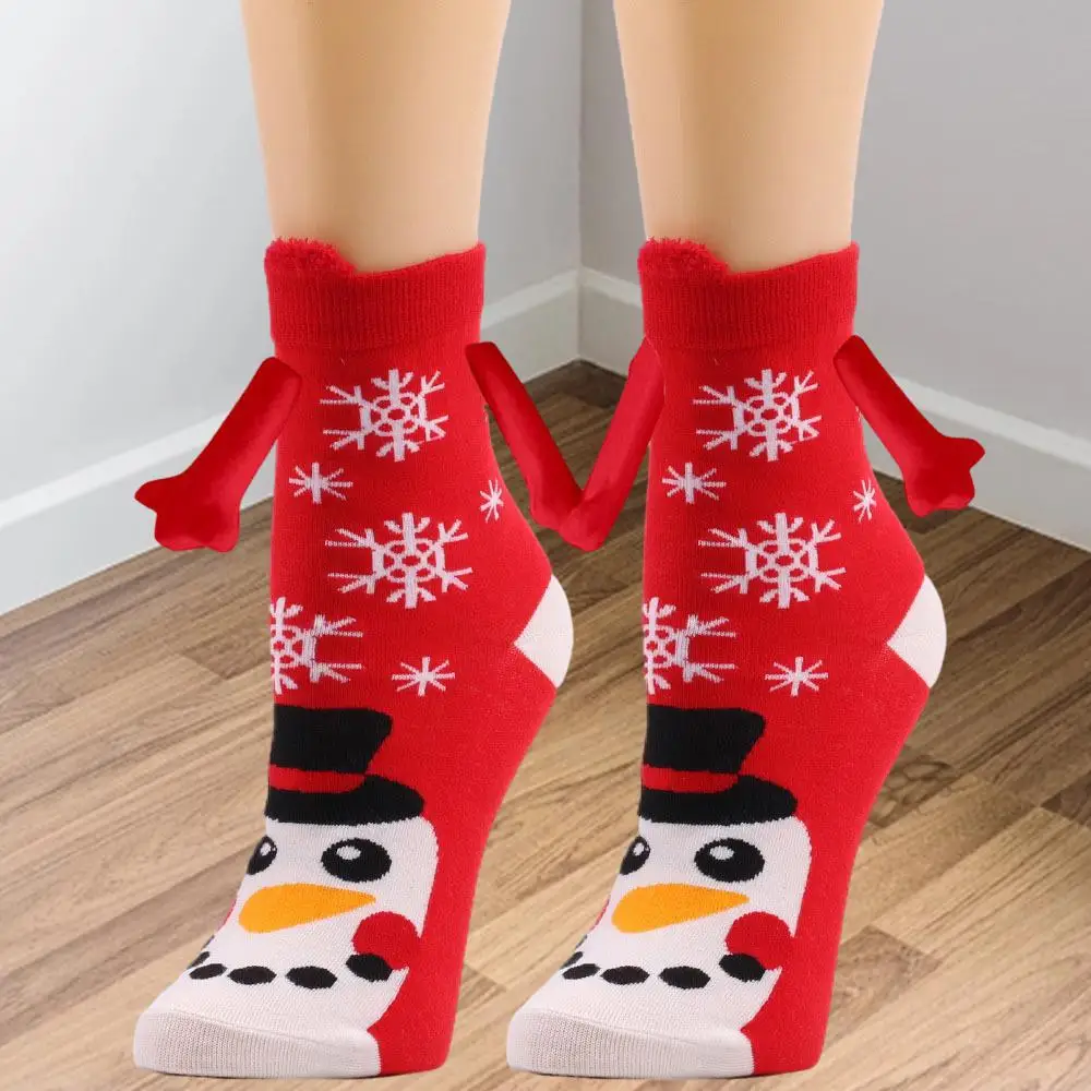 -calf Socks Wear-resistant Comfortable High Quality Soft Fashion Santa Sock Anti-slip Keep Warm Durable Adjustable Free Socks