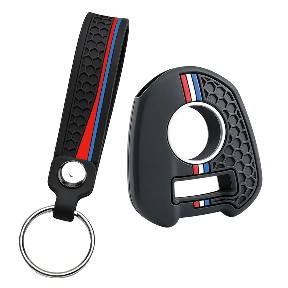 Silicone Key Case For Honda Africa Twin CRF1100L CRF1000L XRV750 XRV 750 CRF 1000 1100 L With Finger Loop And Key Ring Daily Use