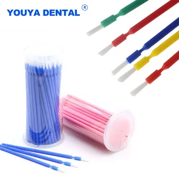 طب الأسنان فرشاة صغيرة طويلة انحناء الأسنان تبييض الأسنان مايكرو قضيب فرش تمديد أدوات المواد المتاح