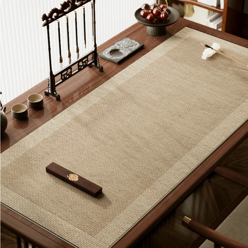Linen Style Felt Calligraphy Mat Desk Pad Custom for Students Painting Writing Practice Art Supply DIY Sewing Writing Accessory
