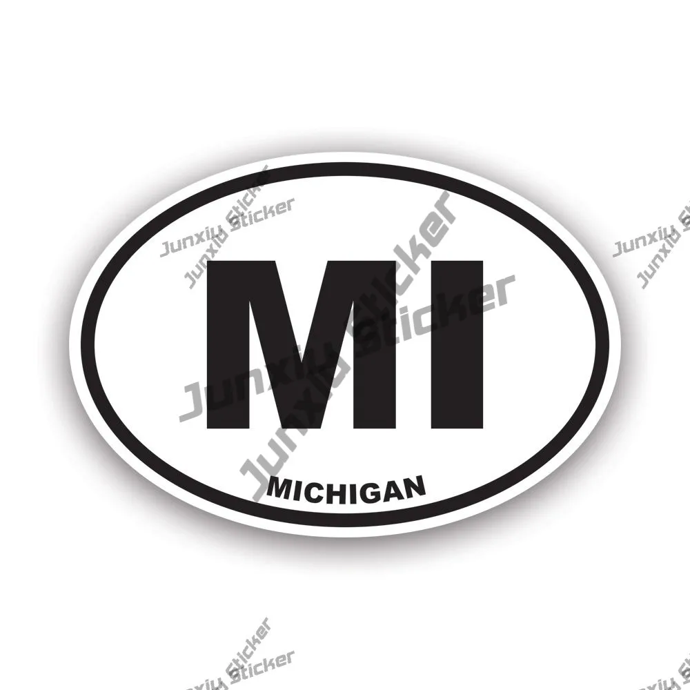 

Michigan American Oval Sticker Decal Accessories Scratch-proof Exterior Decal Accessories Rearview Mirror Windshield Trolley