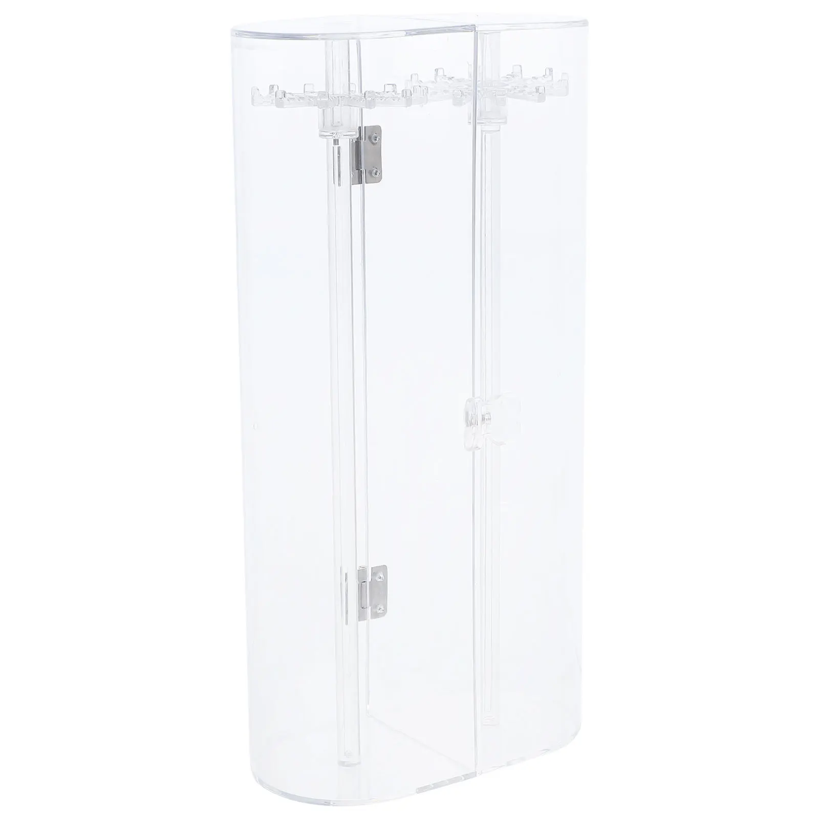 

Clear Acrylic Double Pole Jewelry Holder Hanging Display Stand Necklace Bracelet Organizer Jewelry Rack Acrylic Organizer