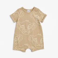 Newborn Baby Clothes Jumpsuit Cartoon Girl Boy Short Sleeve One-piece Clothes Toddler Costume Romper Infant Onesie
