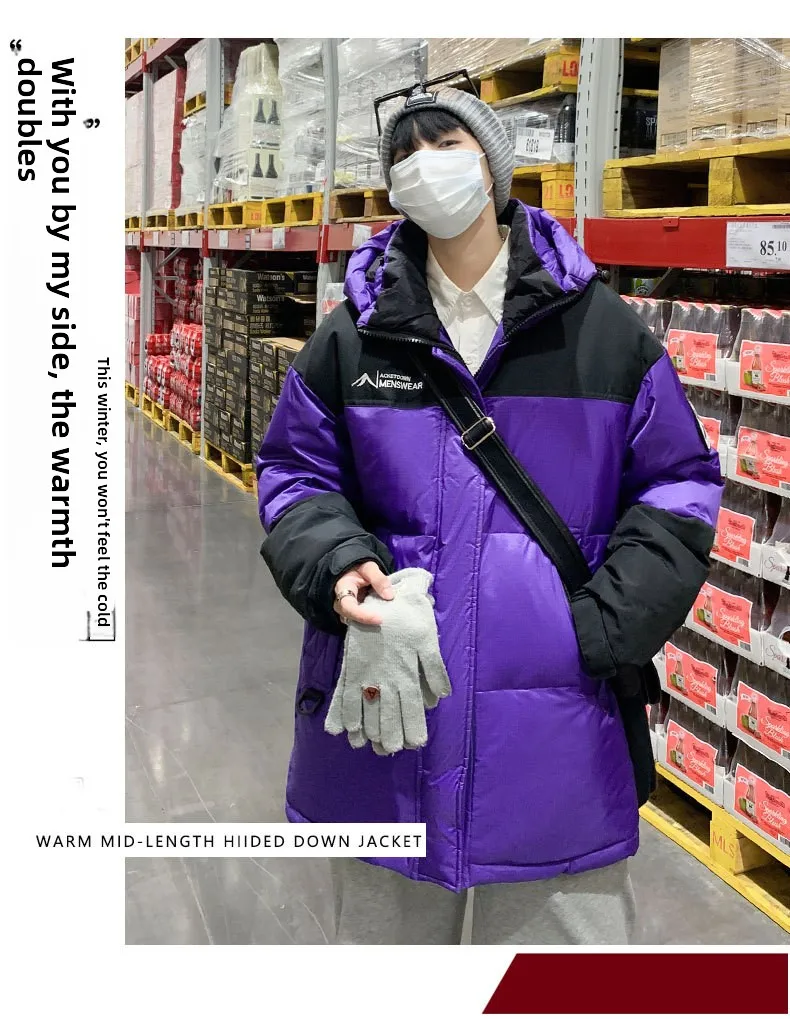 Men's Down Coats Parkas Loose-Fitting Winter Jacket Man Women Goose Down Jacket Warm Thick Casual Outdoor Puffer Padding HXY1672
