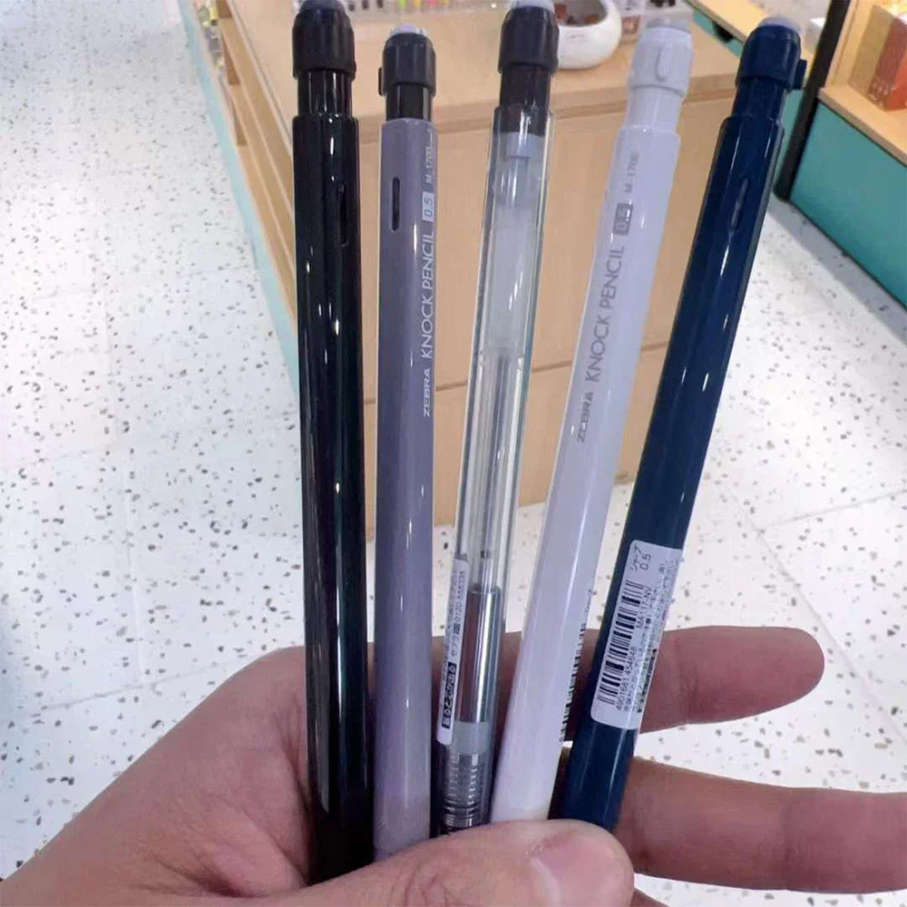 اليابان زيبرا قلم رصاص ميكانيكي يهز الرصاص MA117 قلم رصاص متحرك ليس من السهل كسر الأساسية 0.5 مللي متر التعلم القرطاسية #6