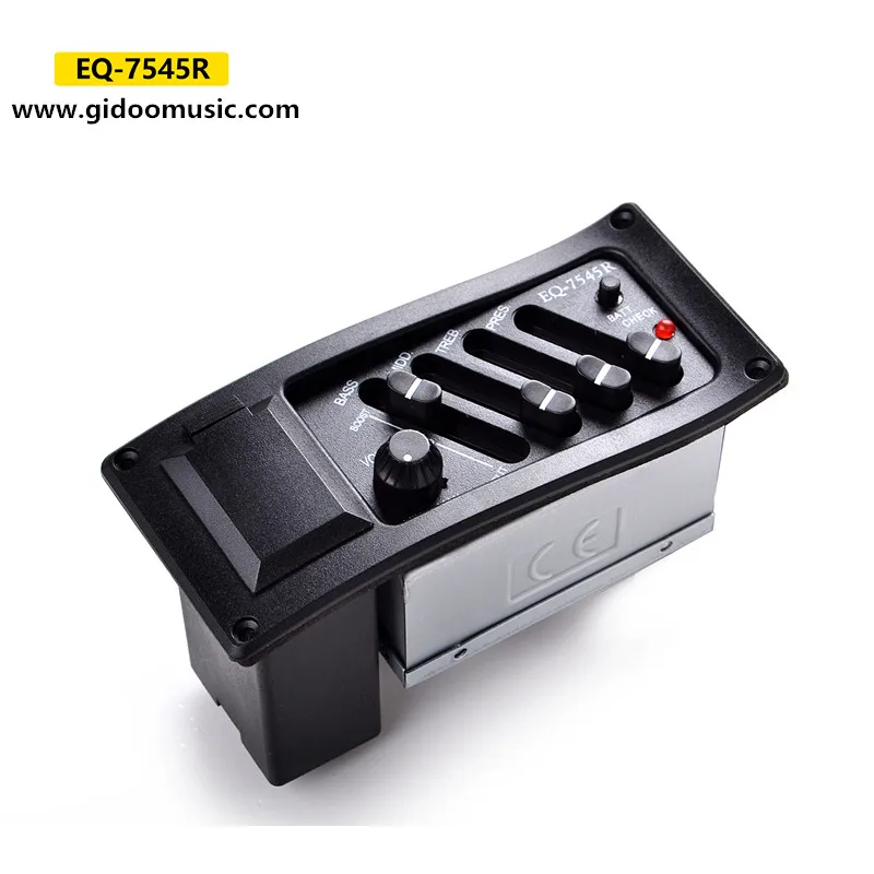 Stringed Instrument Part Wholesaler Price Guitar Accessories Pickup/Pre-Amp Unit For Acoustic Guitars EQ-7545R