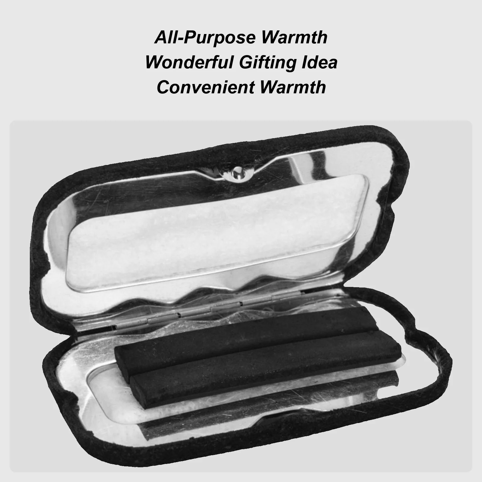 

Reusable Zinc Alloy Hand Warmers, Carbon Rod Pocket Heater For Fishing Home Travel Outdoor Use, Portable Hand Warmer Pouch
