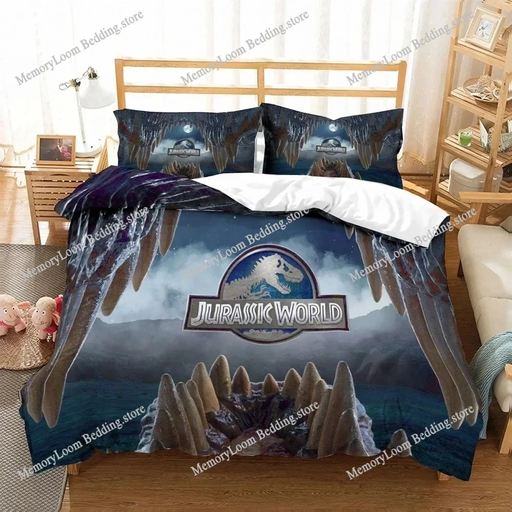 

3D Print Jurassic Dinosaur Bedding Set Boys Girls Twin Queen Size Duvet Cover Pillowcase Bed Kids Adult Home Textileextile