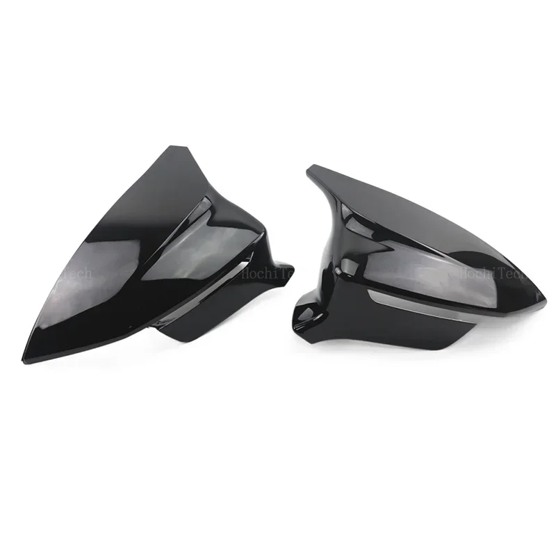 2x Sport style Black Side Mirror cover Caps for Seat Cupra Ateca KH7 Tarraco KN2 2016-2024