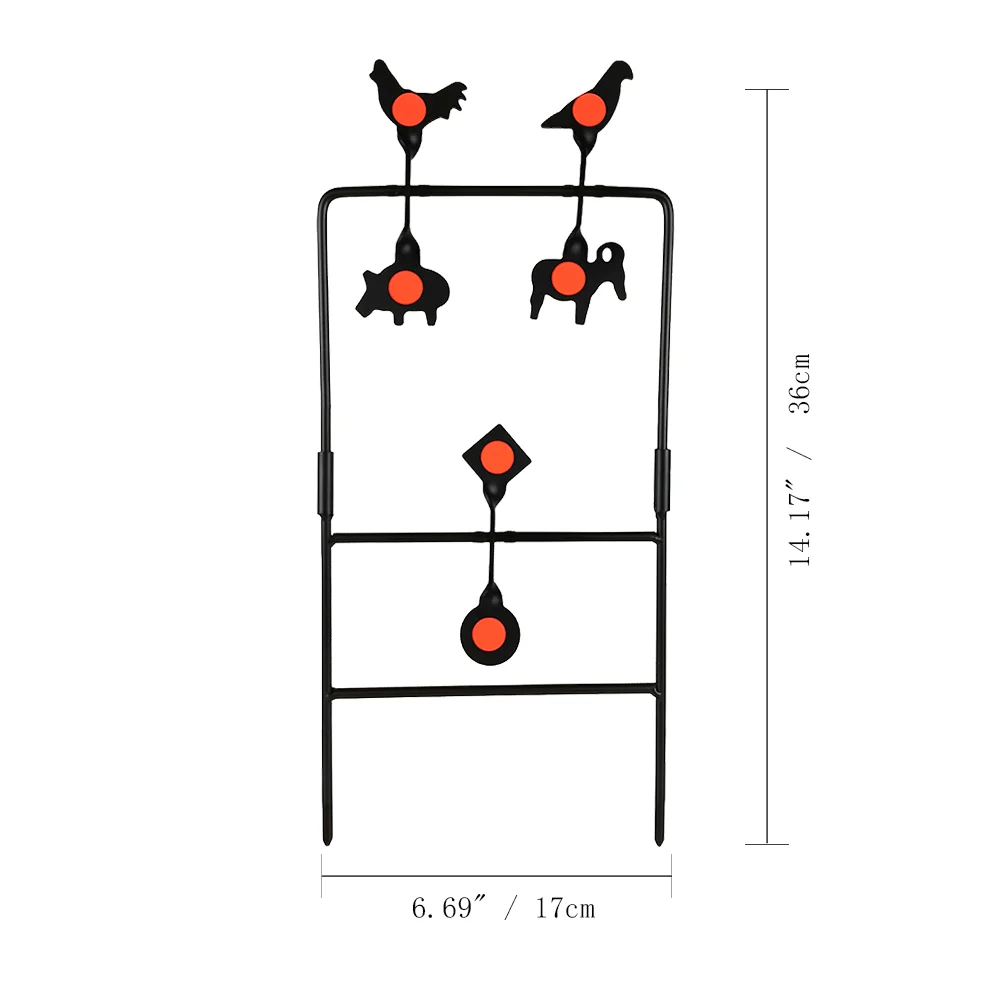 Metal spinner target air rifle pistol animals spinner self reset plinking airsoft