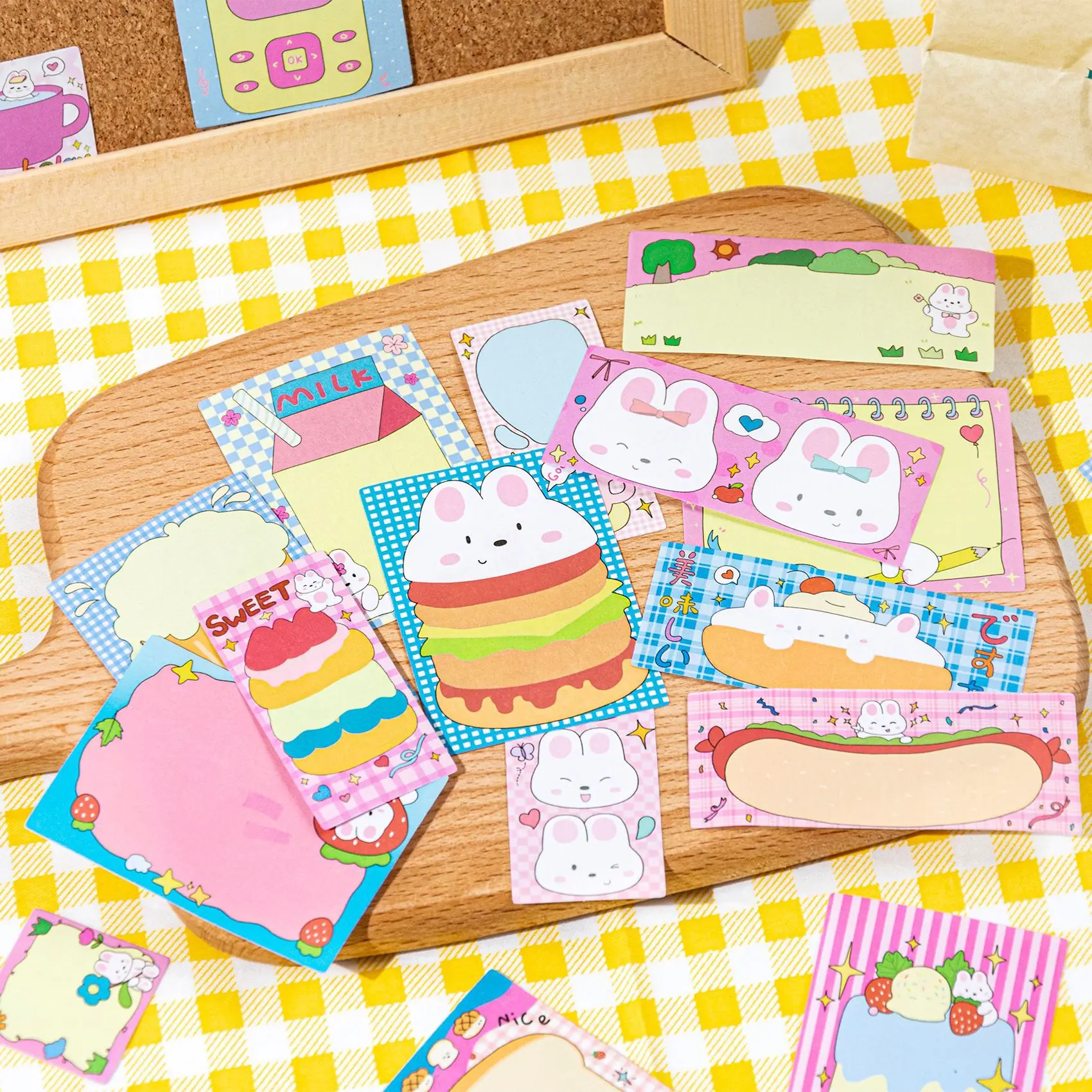 50 pcs Kawaii Cartoon Stickers pack Creativity Adhesive Diy Diary Album Scrapbooking material Scrapbooking material