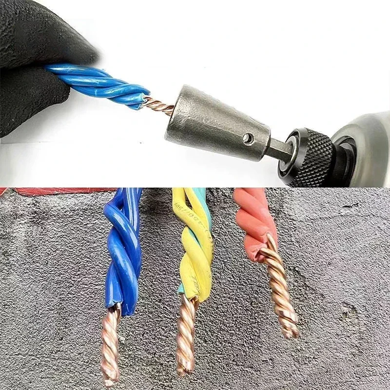 Imagem -03 - Eletricista Power Drivers Broca Dispositivo de Cabo Conector Torcido Ferramentas de Torção Rapidamente Twister Multi-ferramenta Artefato 1pc