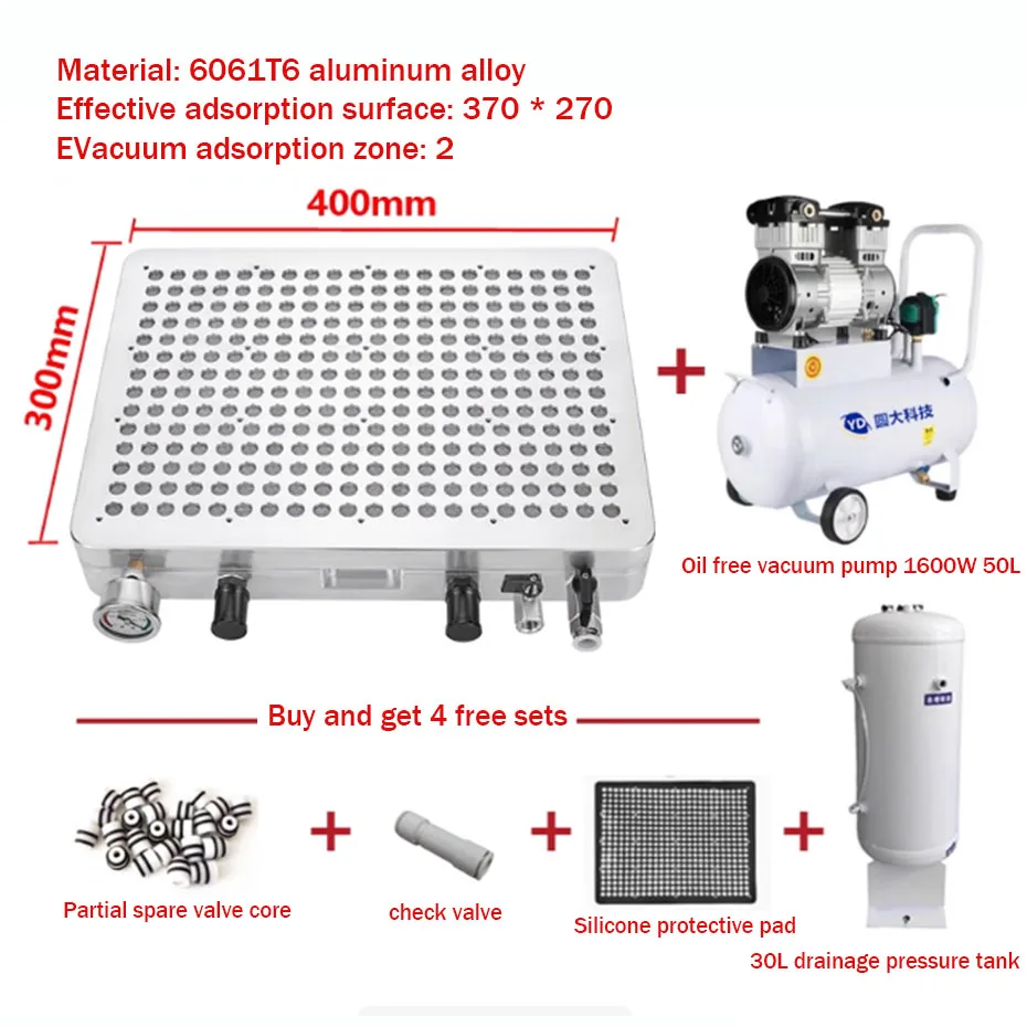 

Пористая негерметичная вакуумная присоска для промышленного станка с ЧПУ, платформа для обработки алюминиевых сплавов с высокой адсорбцией и гравировкой
