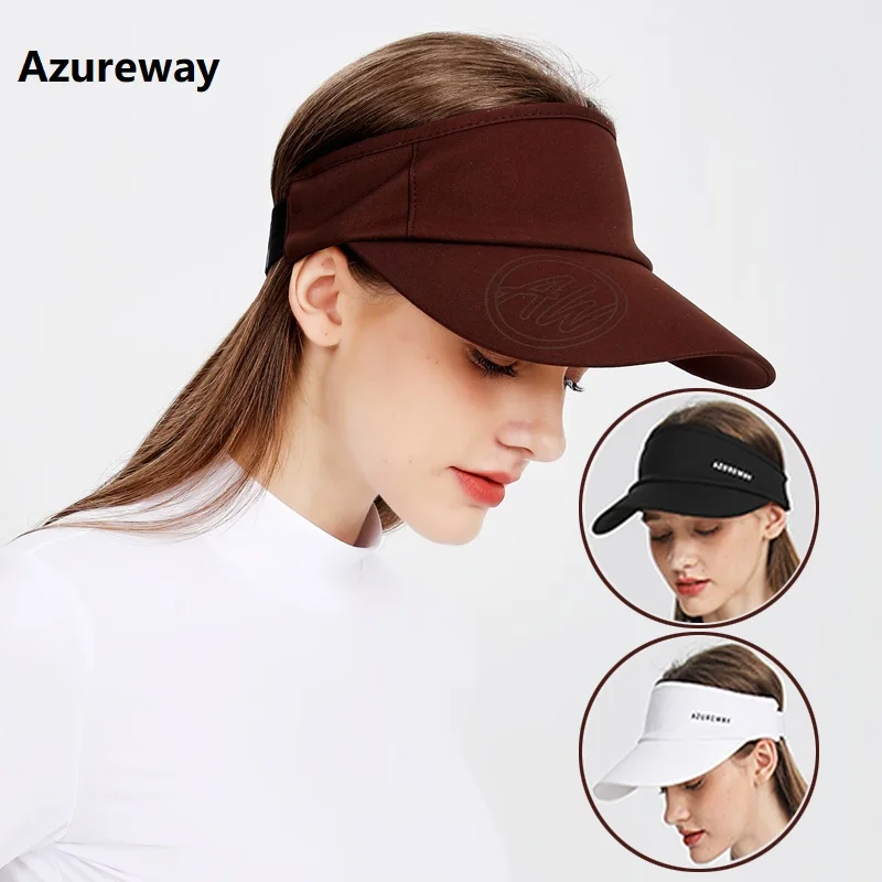 

AW Женские солнцезащитные кепки для гольфа Женские пустые цилиндры Регулируемый быстросохнущий солнцезащитный козырек Бейсбольная кепка с большими полями Новое поступление