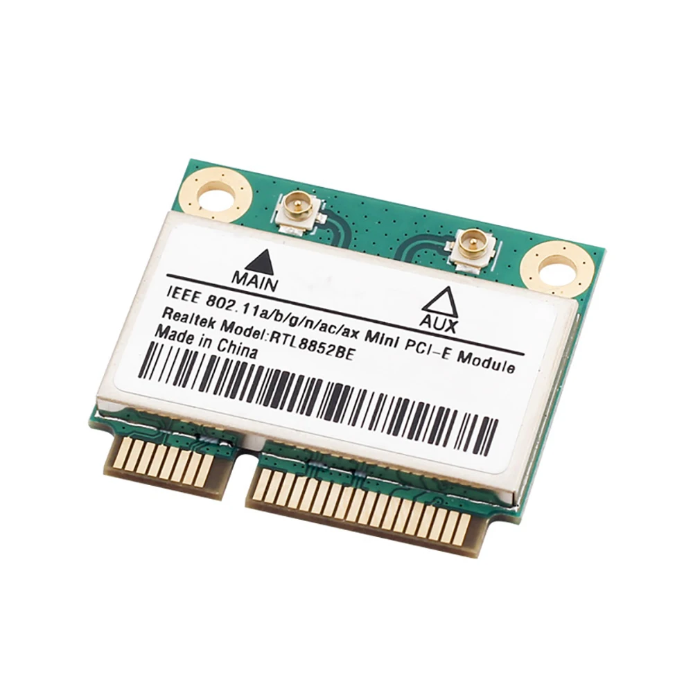 RTL8852BE Wifi6 Mini PCI-E Bluetooth 5.2 AX1800 Network Adapter 2.4G/5Ghz  For Laptop Computer Win 10/11