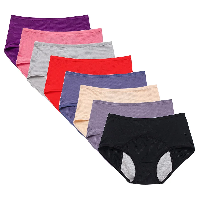3PCS Plus Size Breathable Women High Waist Women Panties Nylon Plus Size Breathable Women High Waist Women Panties Extended