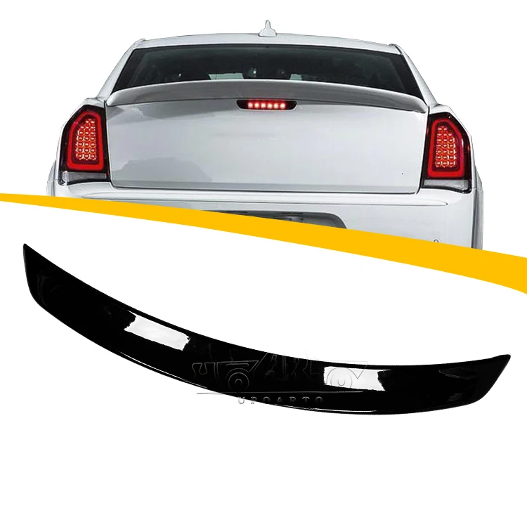 

ABS Plastic Carbon Fiber Looks Rear Back Trunk Spoiler 300 Wing for 300C 2011 2012 2013 2014 2015 2017 2018
