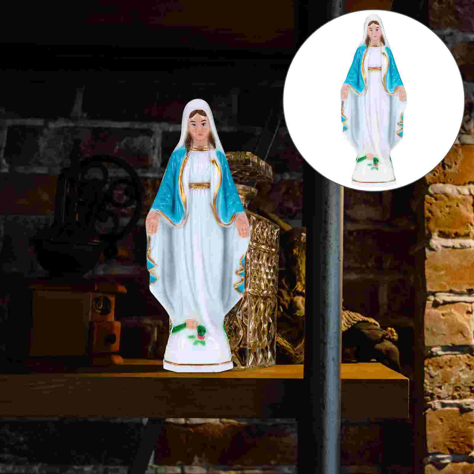 Home Decor Our Lady of God Ornament Wedding Decorations Plastic Craft Holly Catholicism Miss