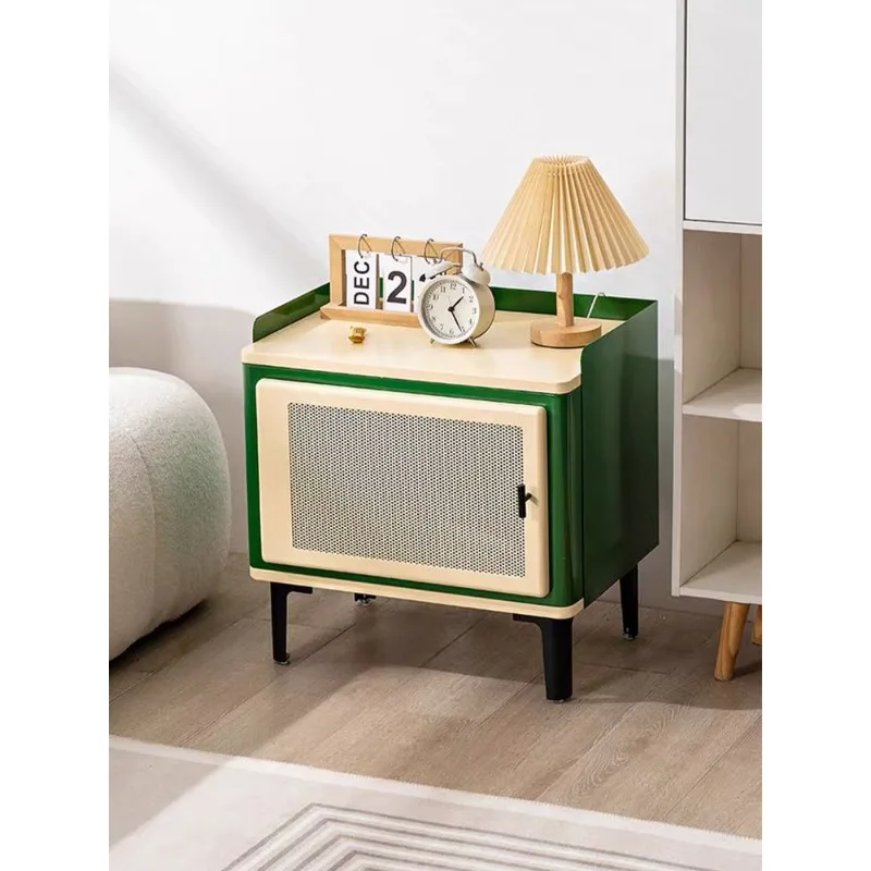 

Nordic retro bedside table ins medieval Internet celebrity home bedroom storage cabinet modern small apartmen