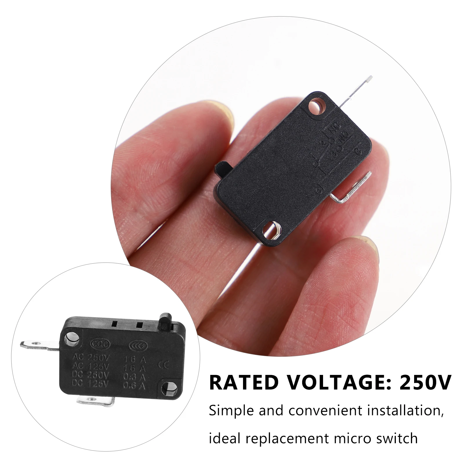 

10pcs Micro Switch Limit Replacement for Microwave Washing Rice Cooker High Quality ABS Safe Environmental Lightweight Compact