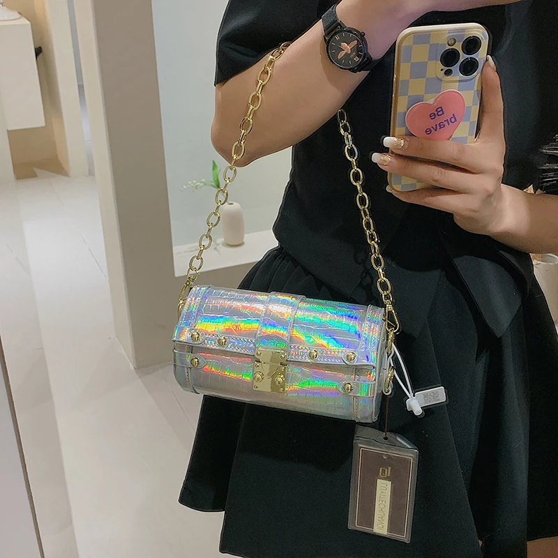 حقيبة كتف كلاسيكية فاخرة بتصميم كلاسيكي من الجلد للنساء، حقيبة يد أنيقة للارتداء اليومي الحديث #4