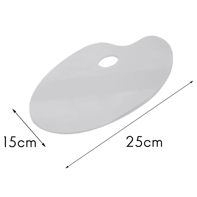 Paleta de Tinta Acrílica Transparente, Pintura Artesanal DIY, 10x6 Polegadas, Pacote 2