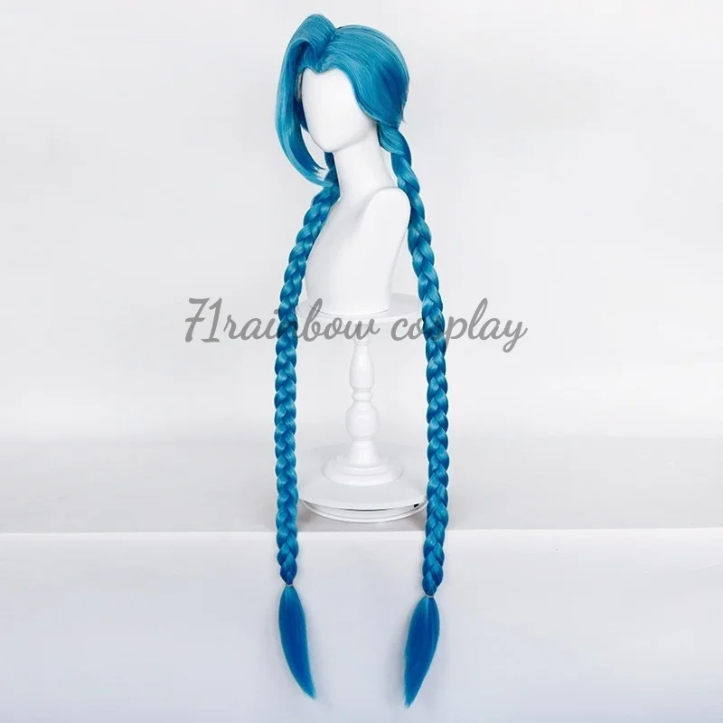71rainbow Cosplay Jinx Cosplay Wigs Game LOL Arcane Jinx Cosplay Hair Wig - view 5