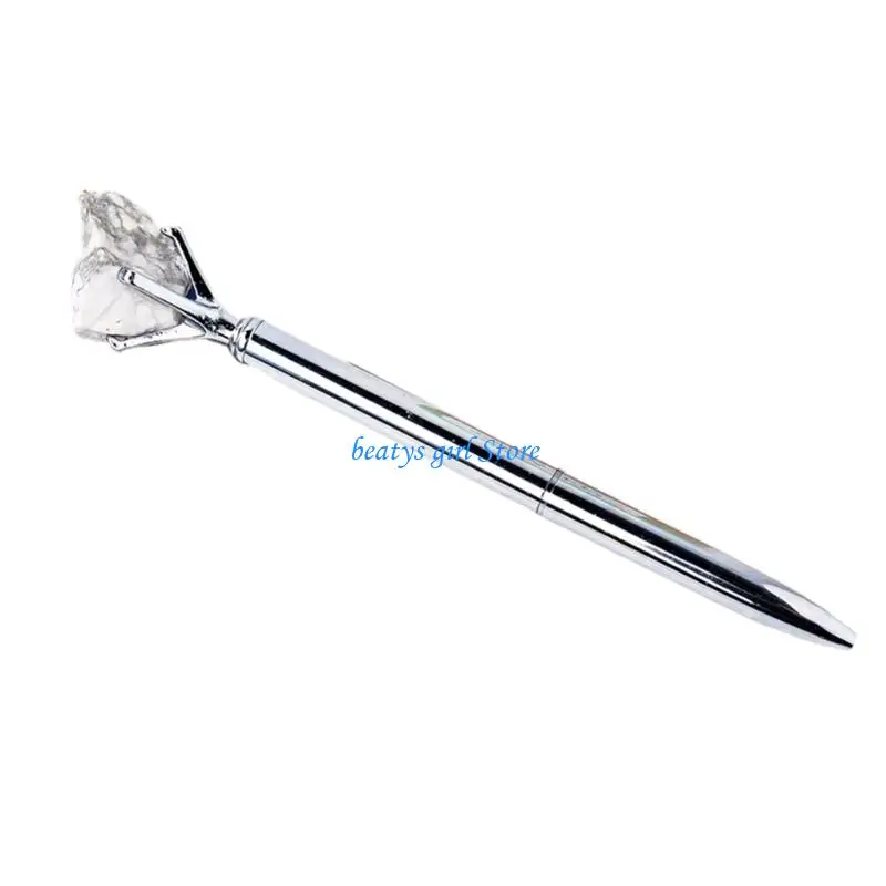 

C7AB Natural Stone Ballpoint Pen Oil Pen Stationery Pen Smooth Writing Pen for Students Office Workers