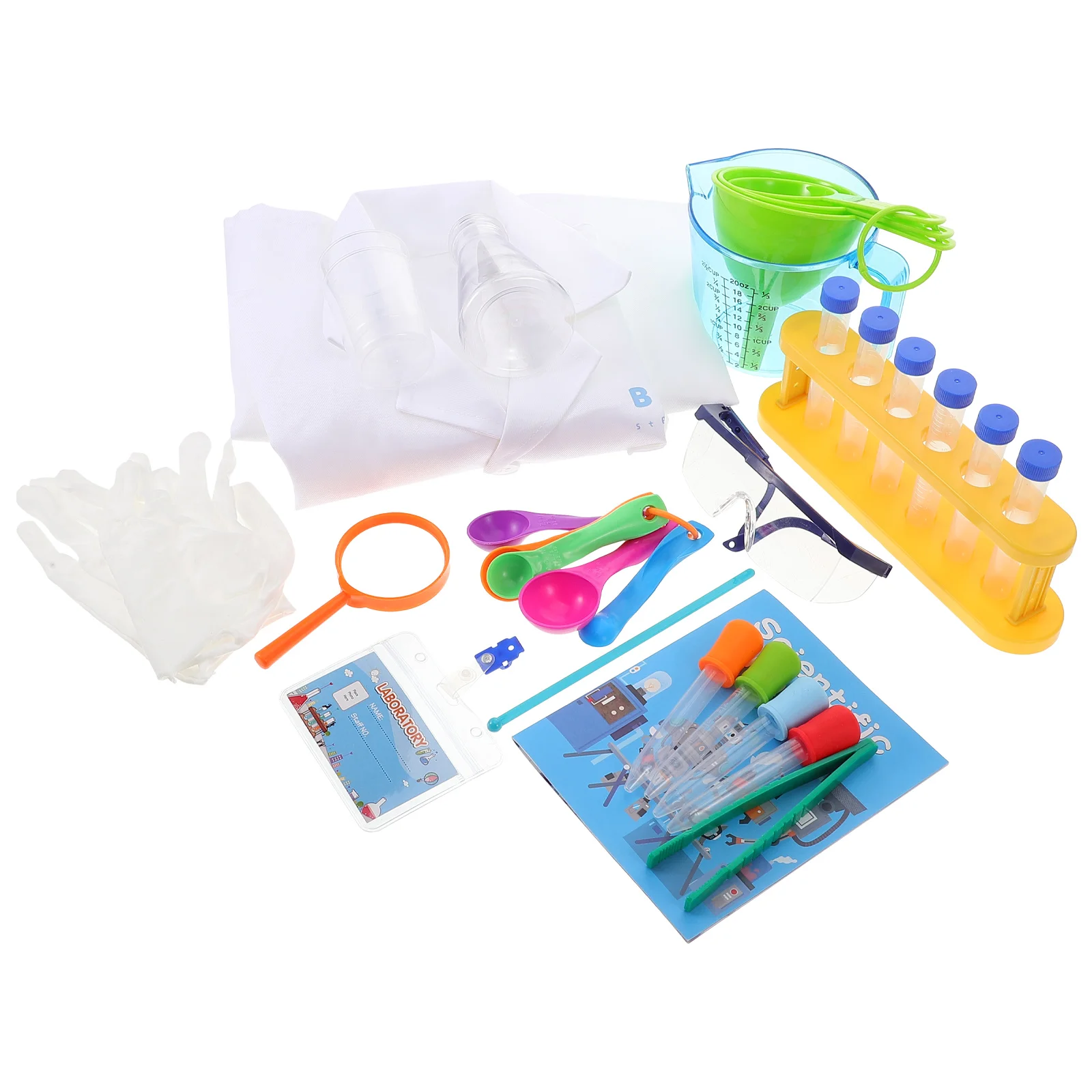 

Suite Coat Science Experiment Kit Child Laboratory Experiments for Kids 19x15cm Plastic Chemistry