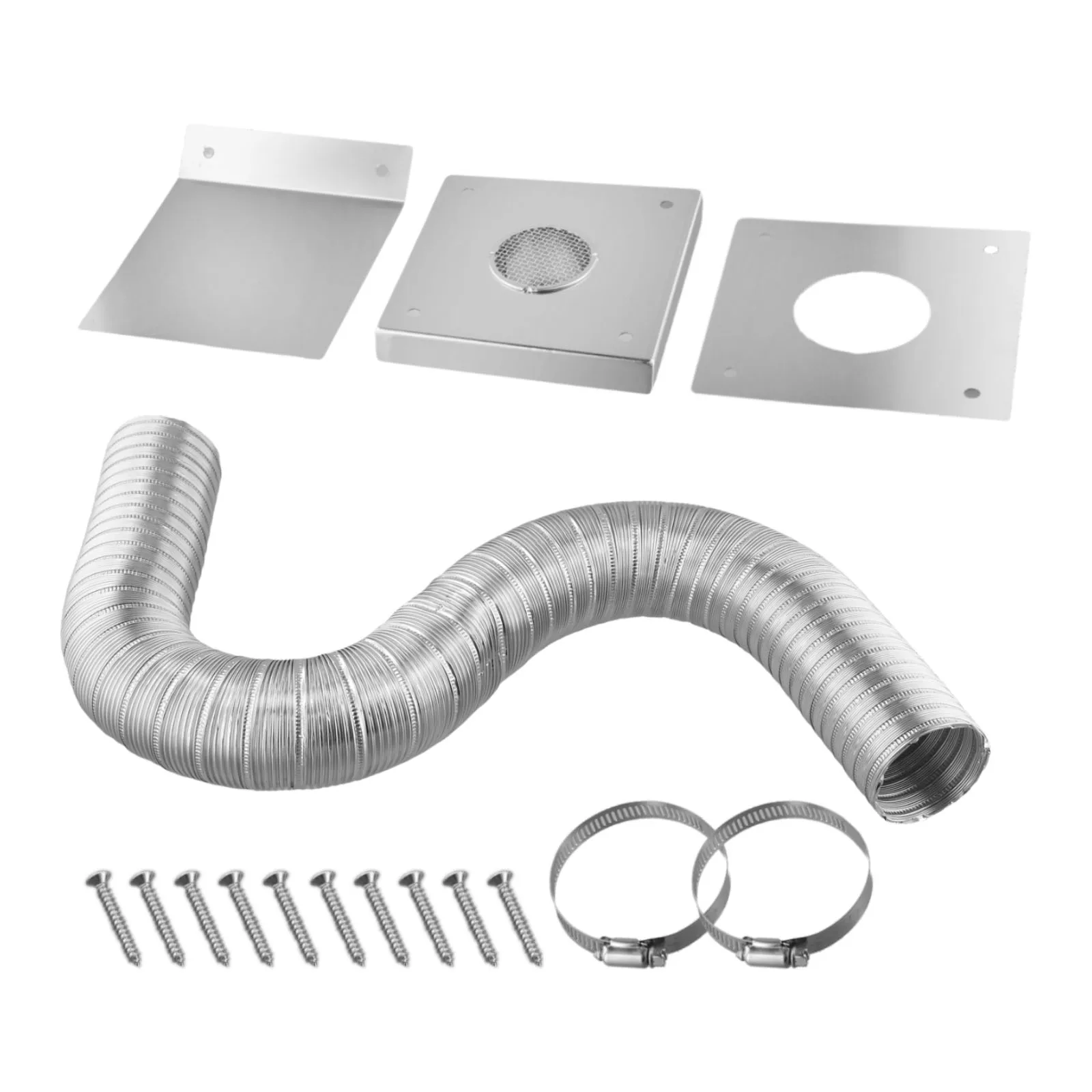 Heavy Duty Pellet Stove Accessory 2 Inches Pellet Stove Air Kit Rustproof Air Intake Kit 304 Stainless Steel Panels