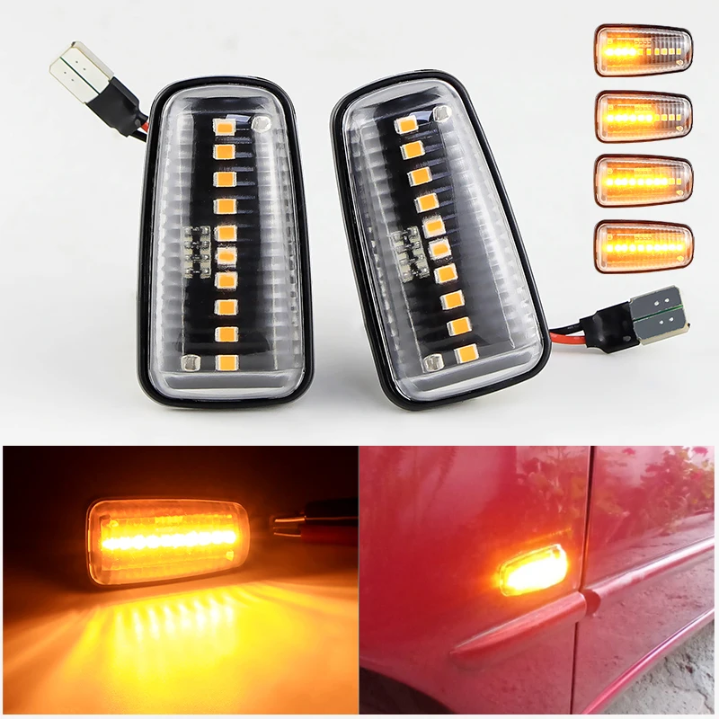 

2PCS for Peugeot 806/Expert I/Partner I for Citroen Berlingo/Jumpy/Saxo/Xantia Led Side Marker Light Dynamic Turn Signal Blinker