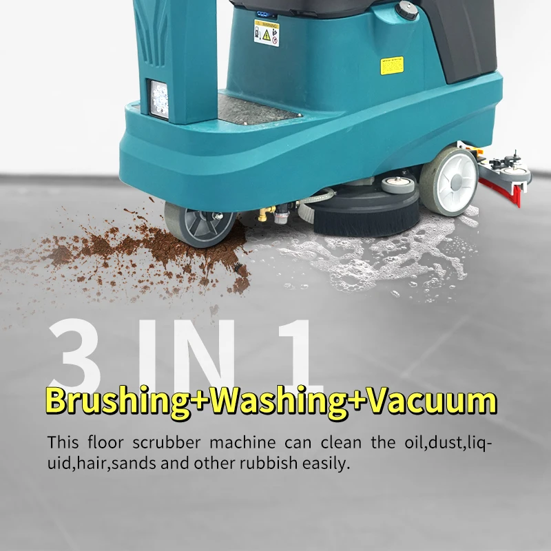 معدات التنظيف الصناعية آلة تنظيف الأرضيات التي تعمل بالبطارية