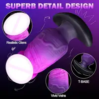 Dildo Anal Plug Huge Real Penis 4 Size Wearable Sex Toys For Men Women Butt Massager Soft Silicone With T Base Penetration Anal - Image 5