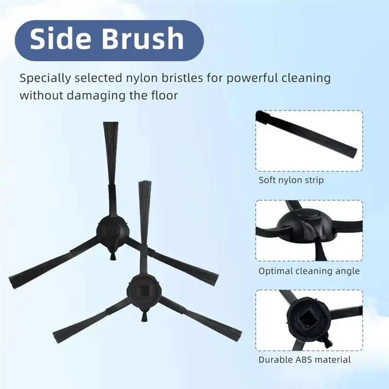 A20F-Compatible For 360 S8, Botslab S8 Plus, Honor Choice R2, R2s Lite, R2 Plus Spare Part Accessories Filter Main Side Brush