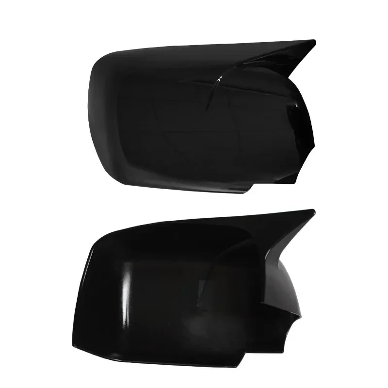 Qlhshop Mスタイル交換用リアビューミラーキャップカバー BMW X5 E70 X6 E71 2007-2013用 外装アクセサリー  チューニングパーツ 光沢ブラック バックミラーカバーキャップ に適合する E53 X5 2000-2006用 車ドアウィングミラーホルダー バックミラートリムリングハ