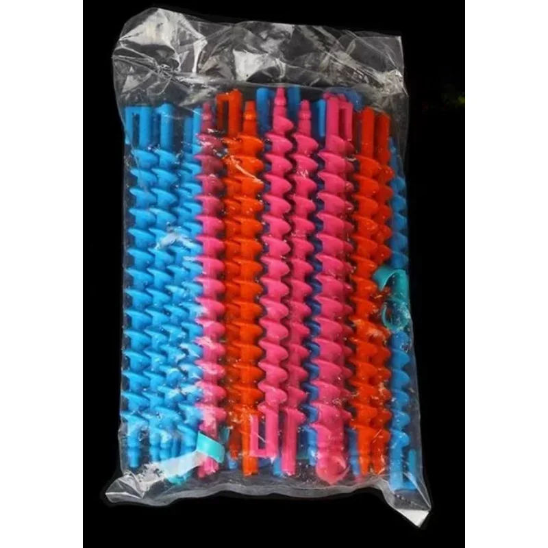 헤어롤 Multi Hair Perm Rods Random Color Long Spiral Hair Curler Roller Hair Perm Rods Hairdressing Styling Tool Curl Core Perm Rod