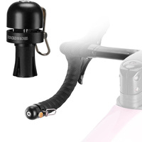 ROCKBROS Bicycle Bell Clear Loud Sound MTB Road Bike Horn Bicycle Handle Bells Ring Suitable for 22.2mm handlebar 80db Bell