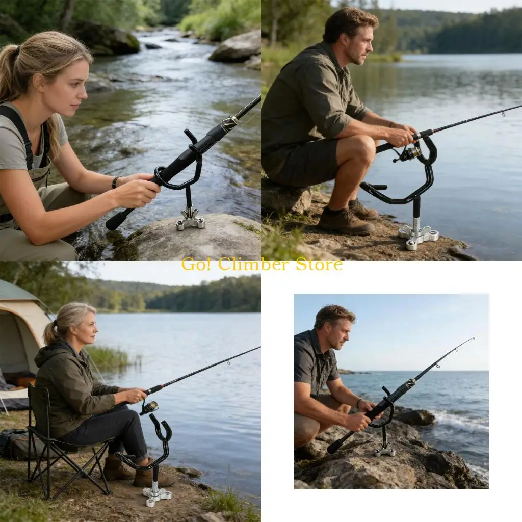 Q84C Premium Metal Fishing Rod owner Offering 20 Degree Position Suitable For Various Fishing Situations