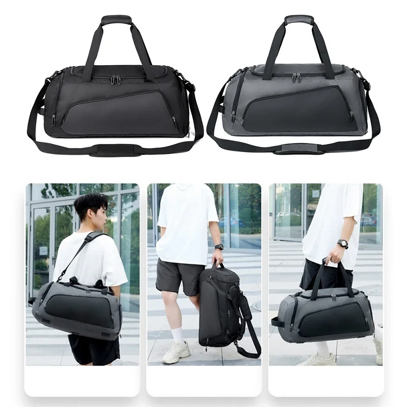 New Gym Bag Multi-Functional Waterproof Sport Bags Men Women Training Fitness Yoga Travel Handbag With Shoe Pouch Luggage Bag