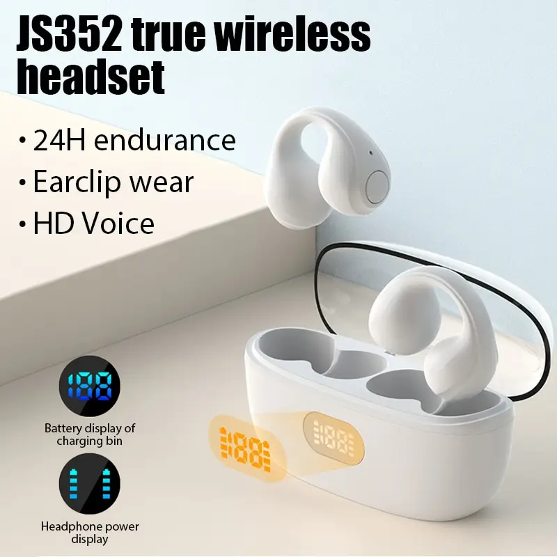 Air8 TWS Bluetooth 5.3 Earphones Wirless Headphones Bone Conduction HiFi Headset Sports Earring Earbuds With Mic for Smartphones