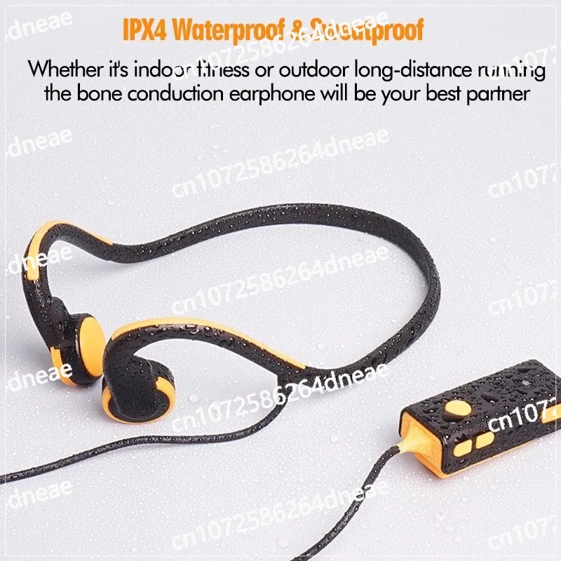 Bone Conduction Headphones Wired 3.5mm Waterproof Indoor & Outdoor Sport Headset Noise Reduction Mic with Charging Box for Kids
